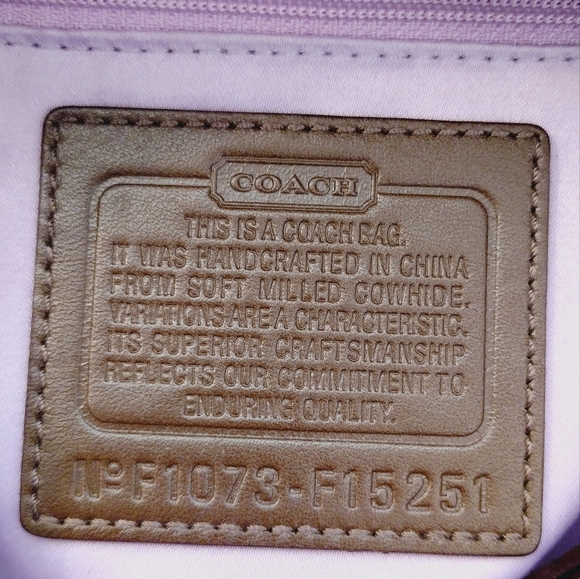 Coach Dark Brown Leather Shoulder Bag - Picture 10 of 11